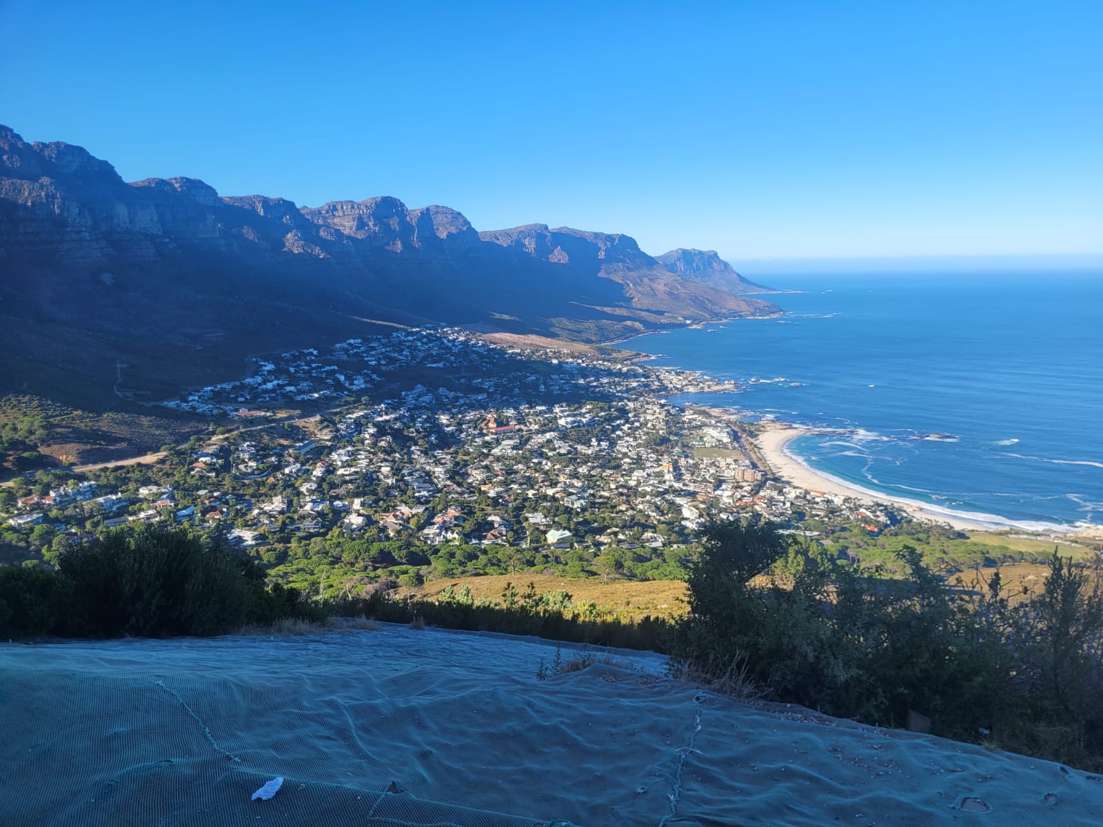 On the way up Lion's Head in Cape Town