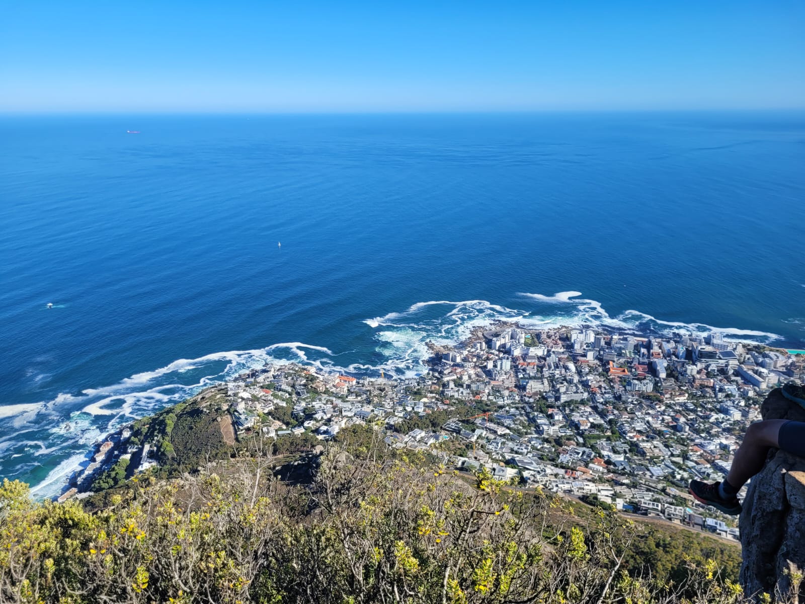 View from the top of Lion's Head in Cape Town