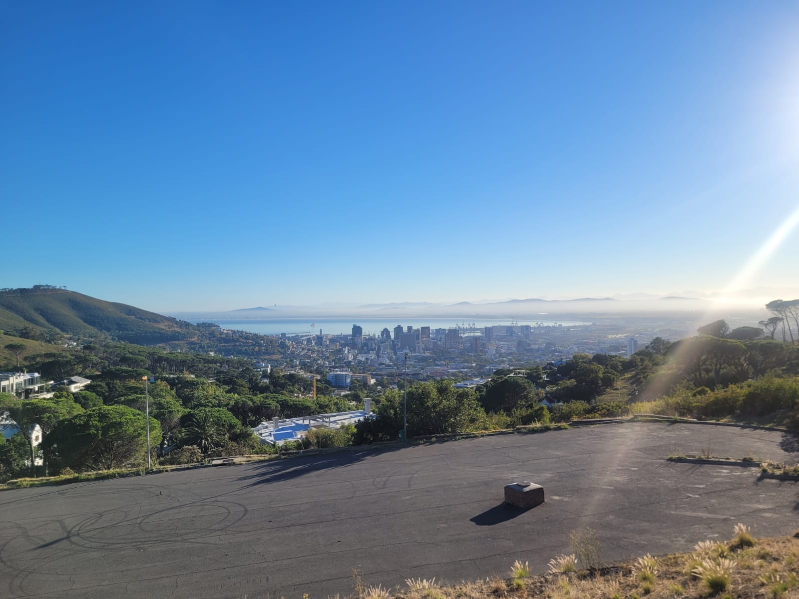 View from the base of Table Mountain in Cape Town
