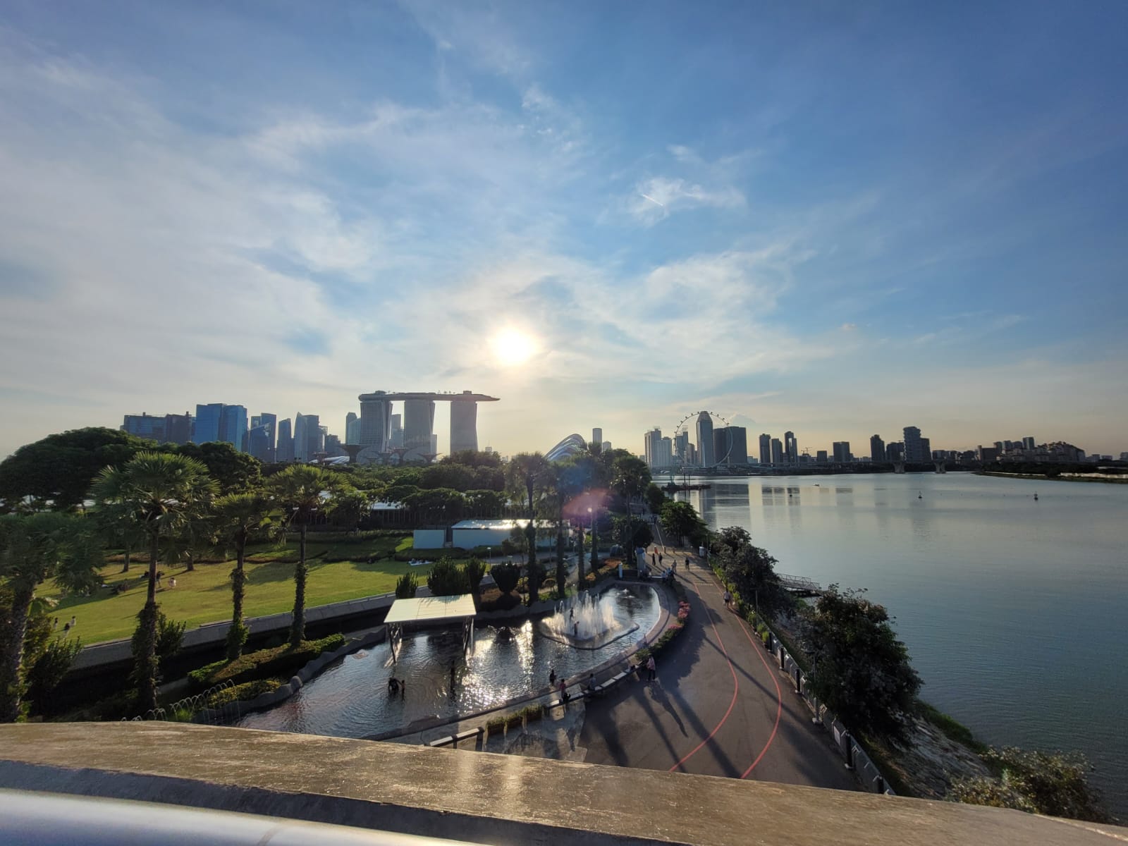Singapore skyline in the late afternoon
